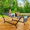 Sorbus Cozy Hammock Bed- Patio Hammock with Stand, Pillow and Storage Pockets- Heavy Duty 500lbs Support- Durable Outdoor Hammock